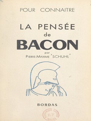 cover image of La pensée de Lord Bacon